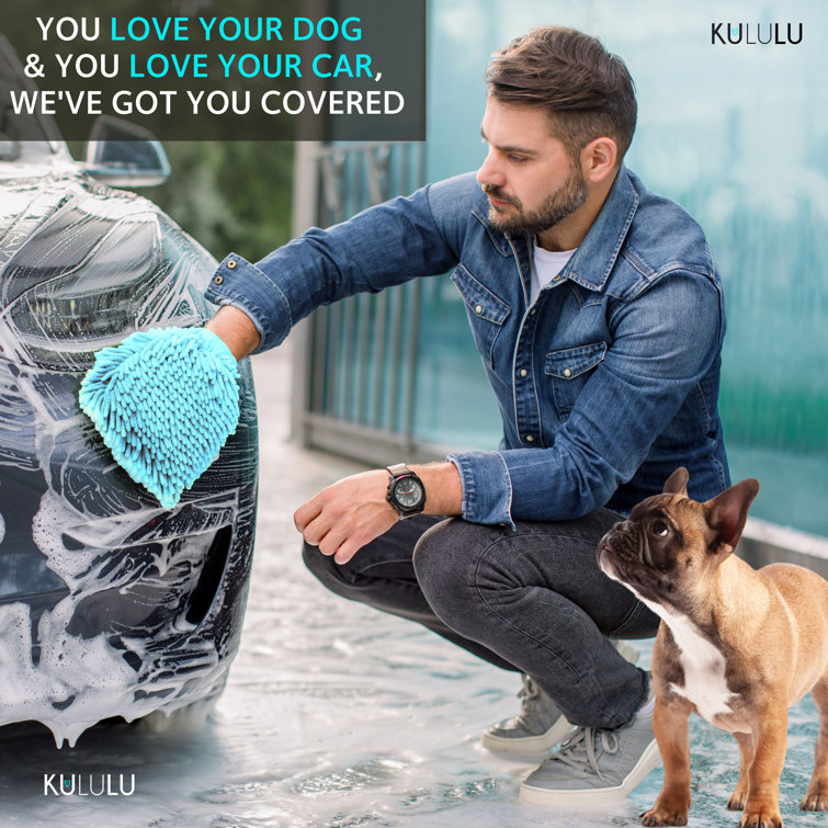 KULULU Premium Hammock Dog Car Seat Cover For Trucks With Mesh